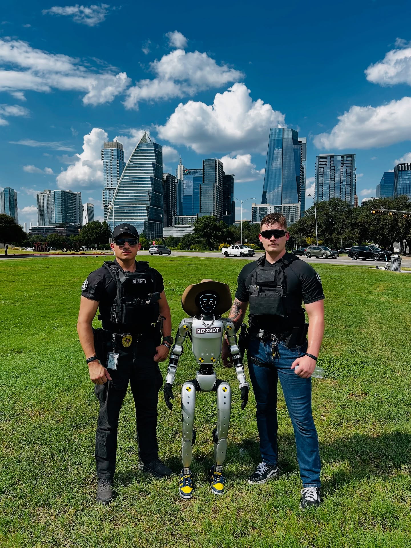Security team with advanced technology in Austin