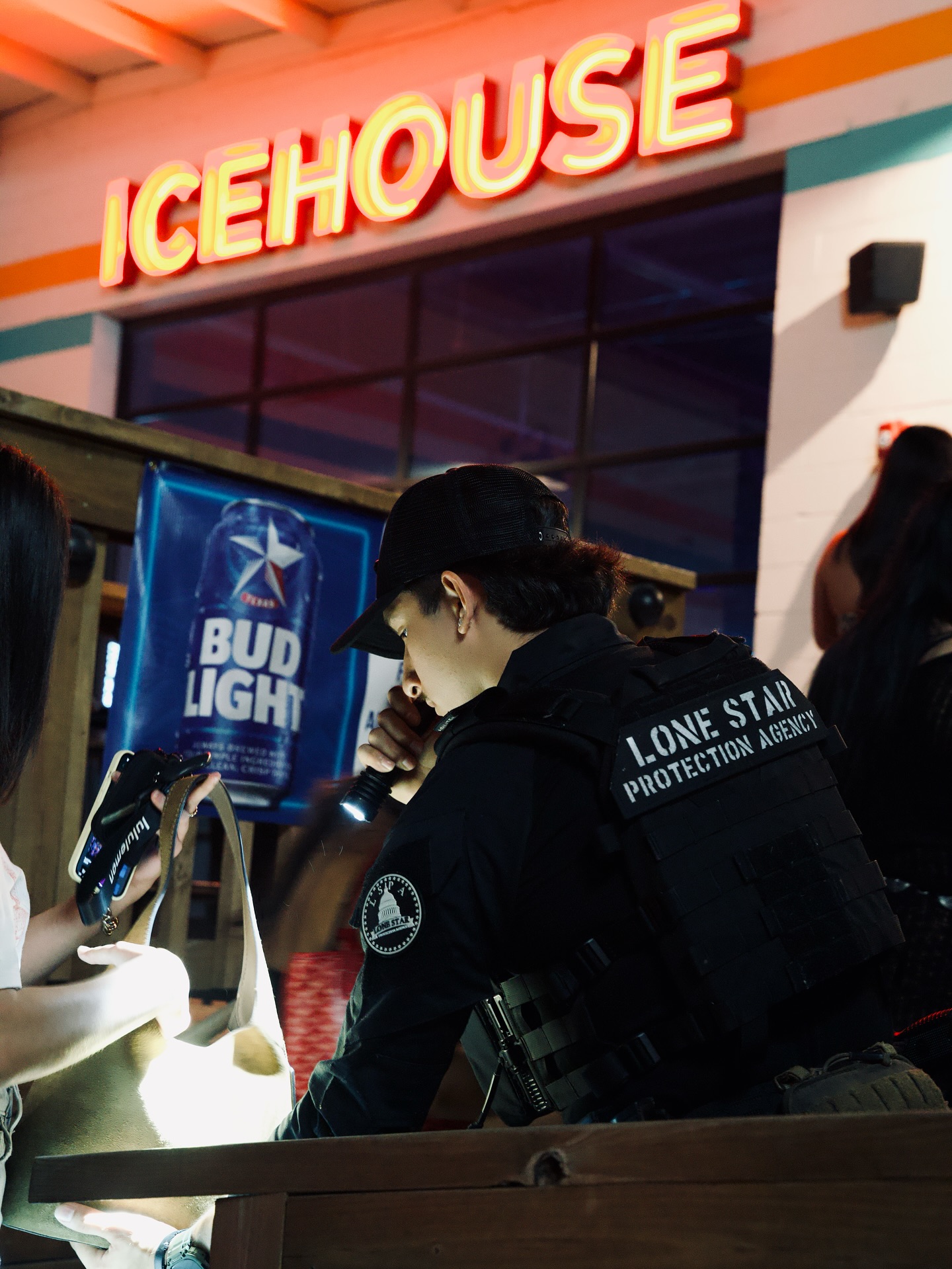 Security professional at entertainment venue